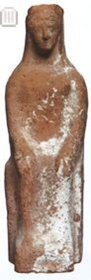 Enthroned female figurine