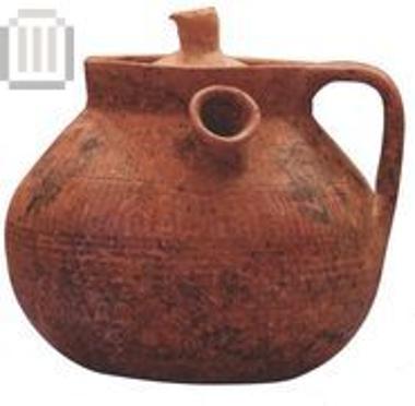 Chytra-shaped pot with false outlet
