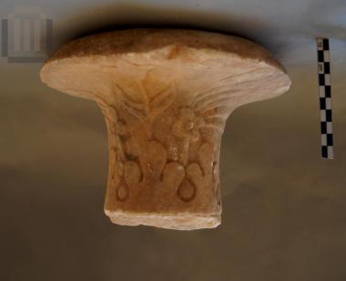 Crowning of a funerary stele