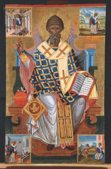 Ιcon with Saint Spyridon