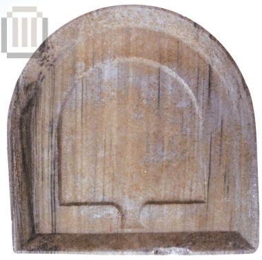 Petaled or crescent-shaped altar table