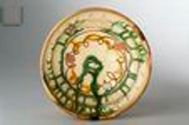 Πήλινη εφυαλωμένη κούπα με εγχάρακτη διακόσμηση