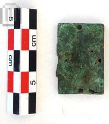 Bronze plaque with latin cross