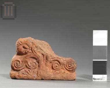 Part of a Corinthian antefix with a palmette