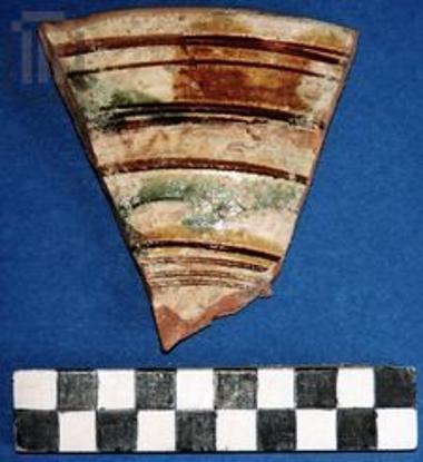 Part of plate's rim