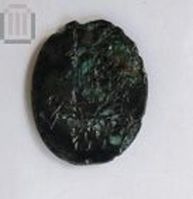 Part of pendant with double-faced depiction