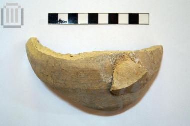 Part of vase of closed shape