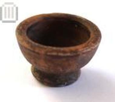 Black-glazed small phiale or 'saltcellar'
