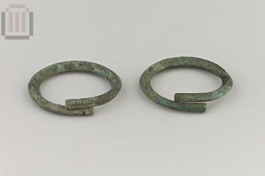 Ζεύγος χάλκινων ψελίων