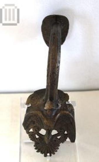 Bronze vertical handle of hydria