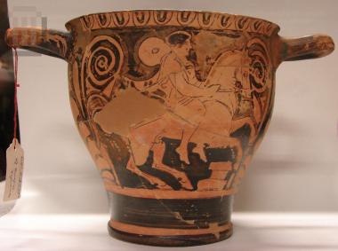 Ερυθρόμορφος δίωτος σκύφος εργαστηρίου της Χαλκιδικής