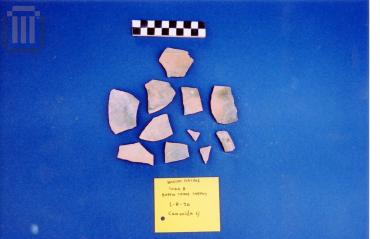 Joined sherds of vase