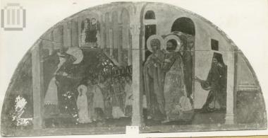 Arched icon of lintel: Presentation of the Virgin