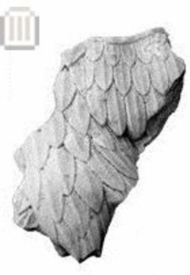 Fragment of a crest in the form of an eagle