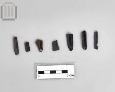 Part of an obsidian blade