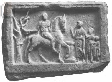 Relief plaque with a hero-horseman