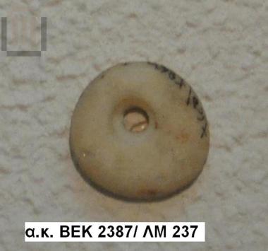 Disk-shaped bead