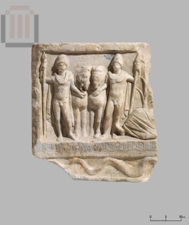 Relief with the Dioskouroi and the river Strymon