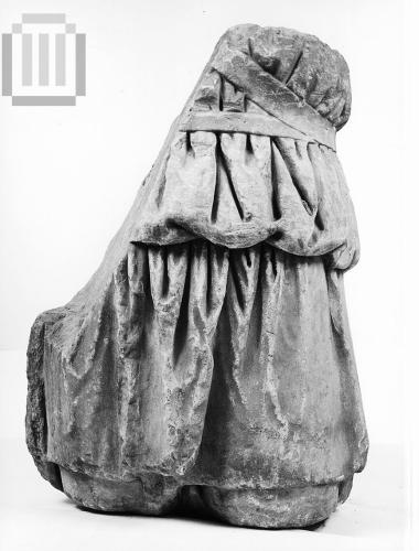 Part of a relief torso from a funerary naiskos