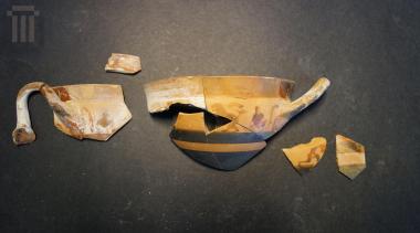 Part of black figured cup