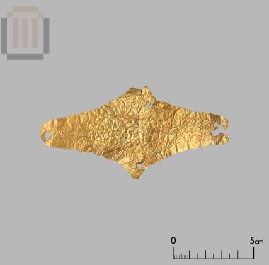 Gold burial mouthpiece