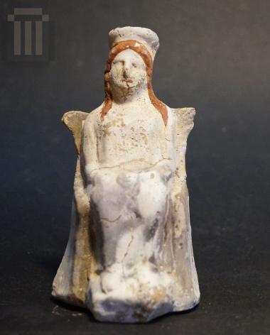 Figurine of throned godess