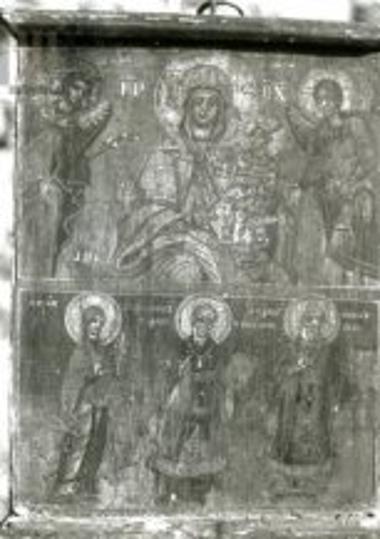 Mother of God Hodegetria- Angels- Saint Paraskevi- Saint Nicholas-Saint Athanasios