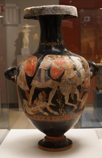Red-figured hydria