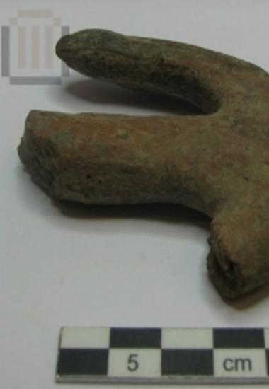 Fragment of an anchor-shaped figurine