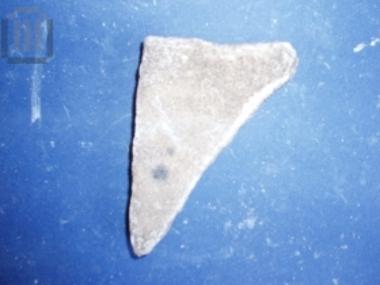 Fragment of marble inlay on floor