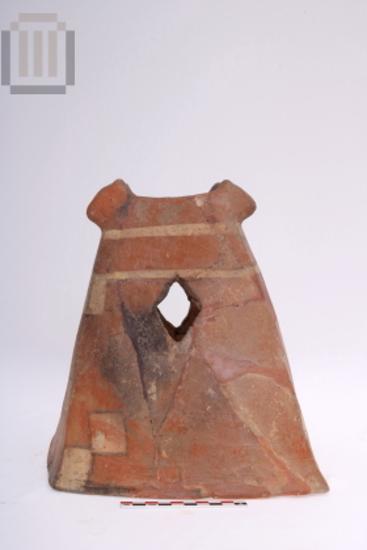 Clay painted firedog