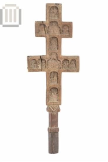 Woodcut cross