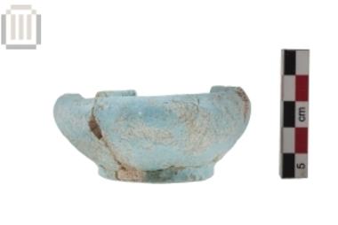 Handleless faience bowl