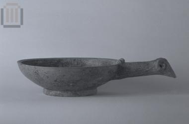 Clay tin-foiled patera