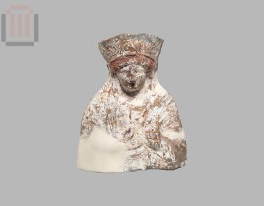 Terracotta bust of a female figure