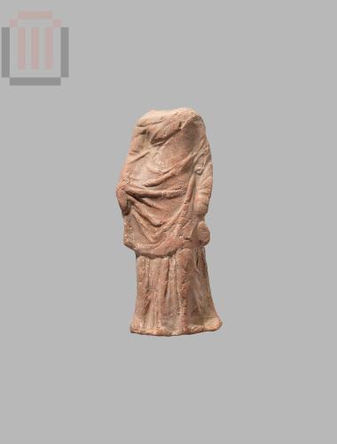 Terracotta figurine of a standing female figure