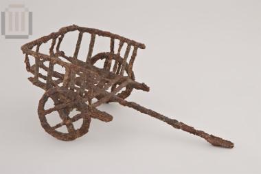 Iron model of a two-wheeled carriage
