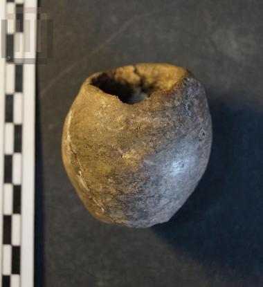 Miniature oval-shaped vase