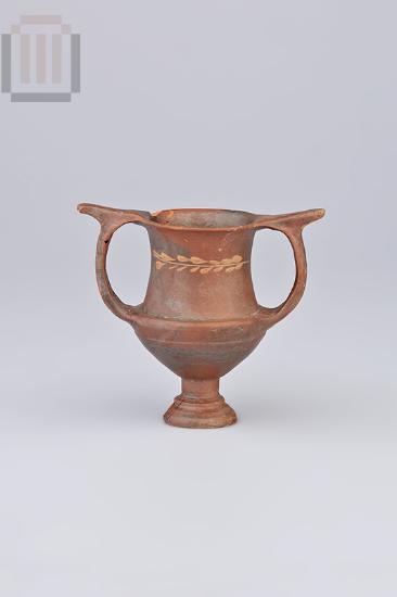 Red-glazed West Slope kantharos