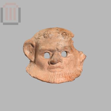 Terracotta male mask