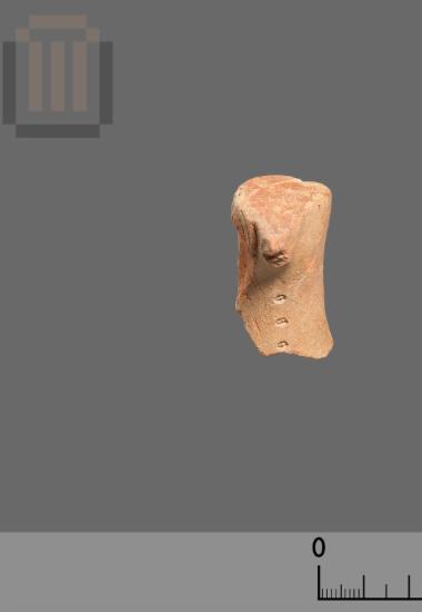 Bird-shaped head of a terracotta figurine