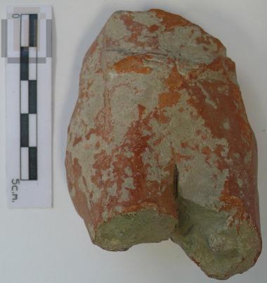 Part of terracotta figurine of a female figure
