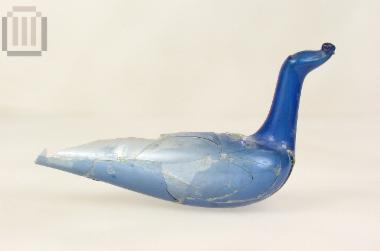 Glass vase in the form of a bird
