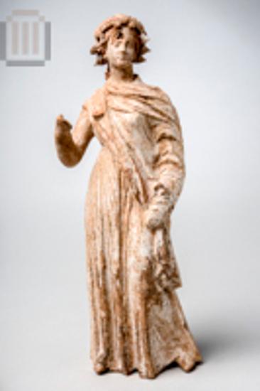 Ειδώλιο γυναικείας μορφής με στεφάνι