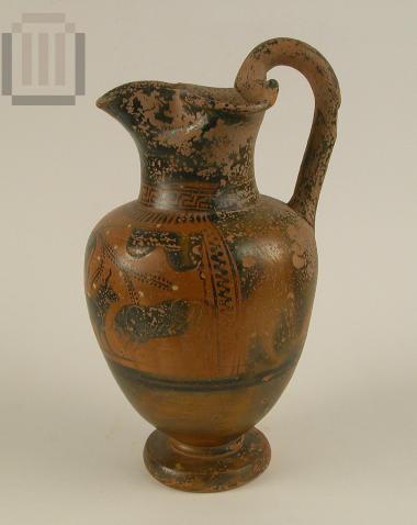 Attic black-figure trefoil oinochoe