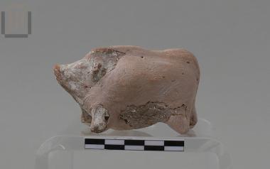 Terracotta figurine of a pig