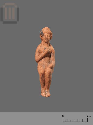 Πήλινο ειδώλιο γυναικείας μορφής - πλαγγόνα