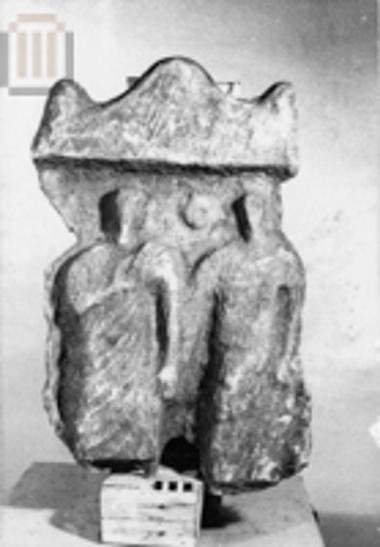 Grave stele with pedimental crowning