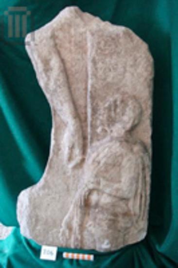 Part of a grave stele with relief decoration