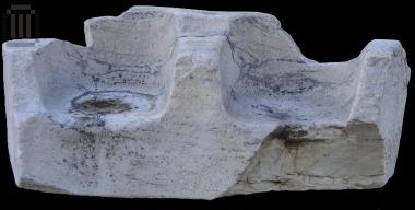 Marble estrade's fragment